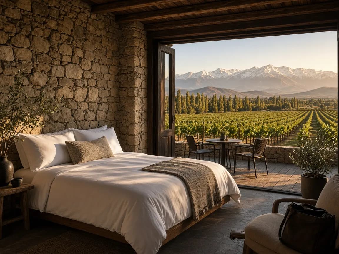 Cabaña-suite con terraza al viñedo